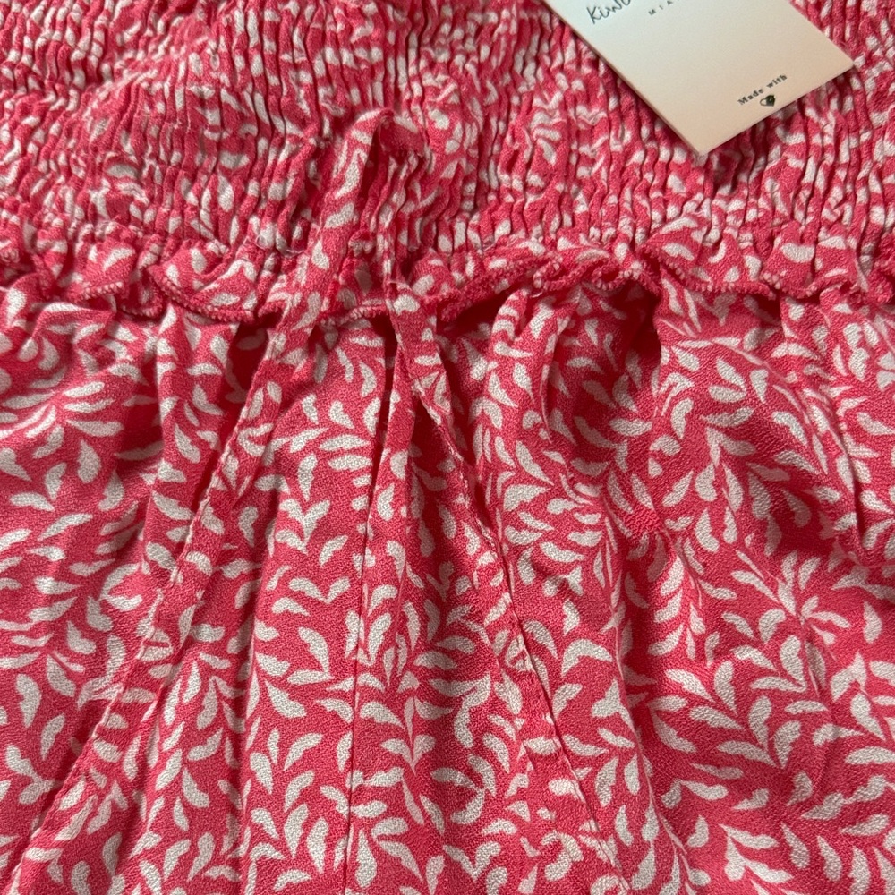 Pink Ruffle Off-Shoulder Set - Picture 2 of 3
